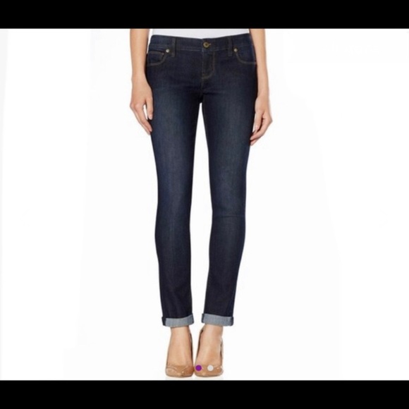The Limited Denim - The Limited Denim Skinny Ankle 678 cropped blue jeans size 4‎